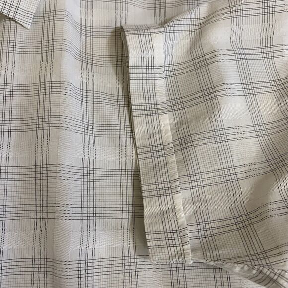 Van Heusen Mens Plaid Short Sleeve Button Up Shirt Large - Picture 5 of 10